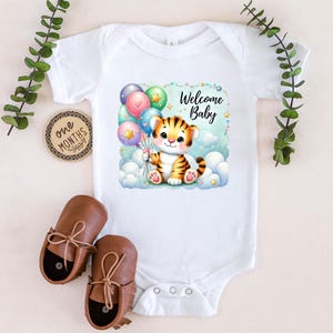 Cute Baby Tiger Infant One Piece Cute Gift Baby Shower Newborn Body Suit