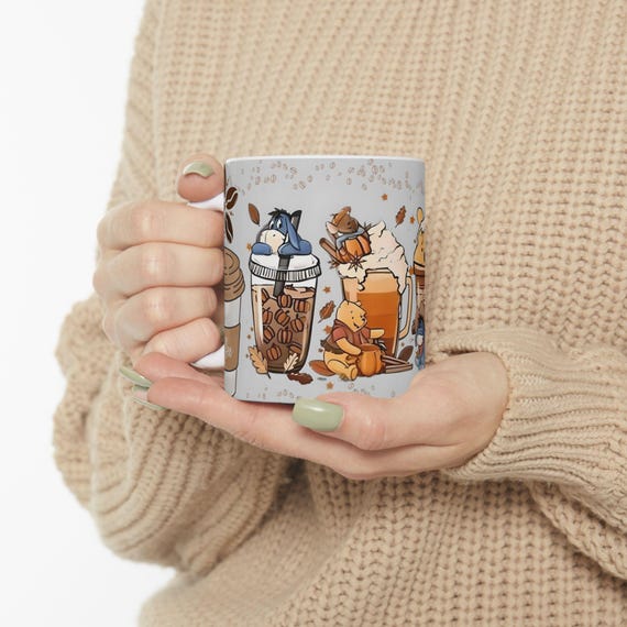 Ceramic Mug, coffee lover, unique mug, winnie the pooh, perfect gift, cute mug, kitchen decor, office mug