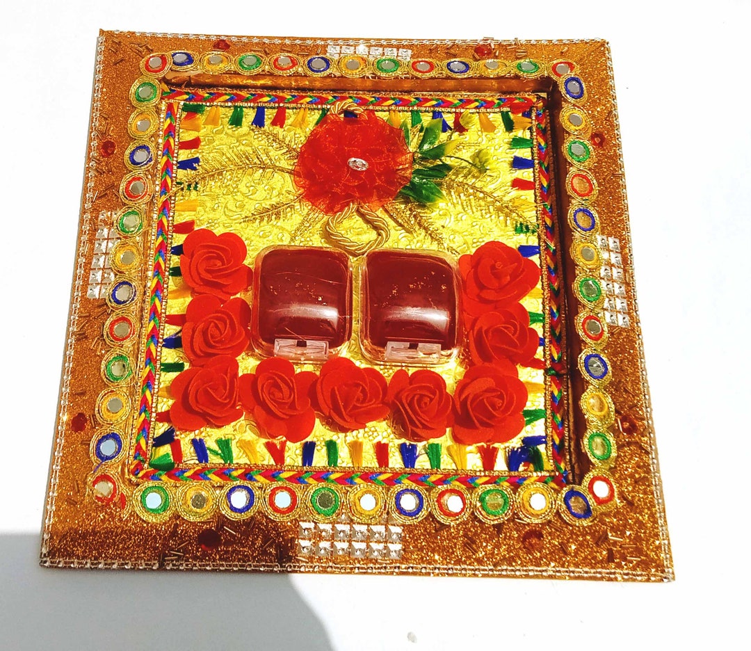 Ring Tray ceremony Traywedding Ring Platter thali for Wedding ...