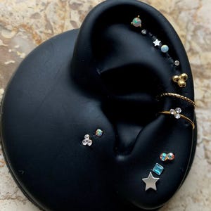 Tiny 925 Solid Sterling Silver Star Stud. Solid Silver 5mm Minimalist Star Studs. A Must For Any Jewellery Box.