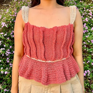 Coqueta Crochet Top Pattern – Bloom-Inspired Summer Spring Crochet Top | Made to Measure PDF Pattern