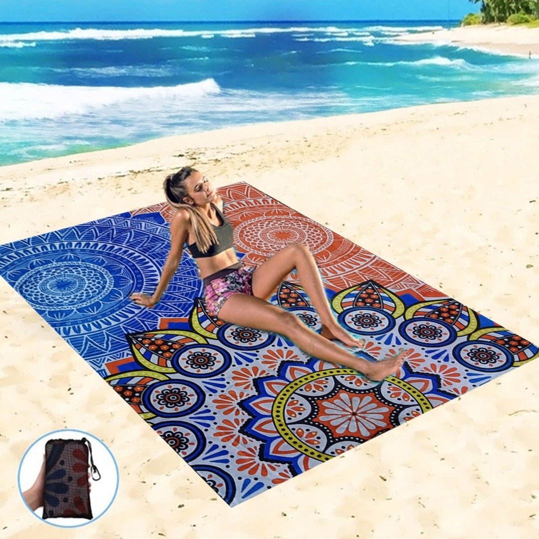 Waterproof Pocket Beach Blanket Folding Camping Mat Mattress Etsy