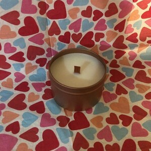 Valentines Special Roses are Red. 3.5oz Luxury Coconut Crackle Wick Candle. FREE heart wax melts with every order!