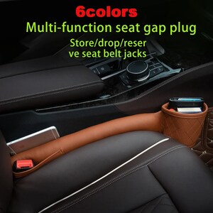 Car Seat Gap Water Cup Holder Leather Universal Crevice Side Storage Box  Driver Front Auto Seat Gap Filler Organizer In the Car - AliExpress