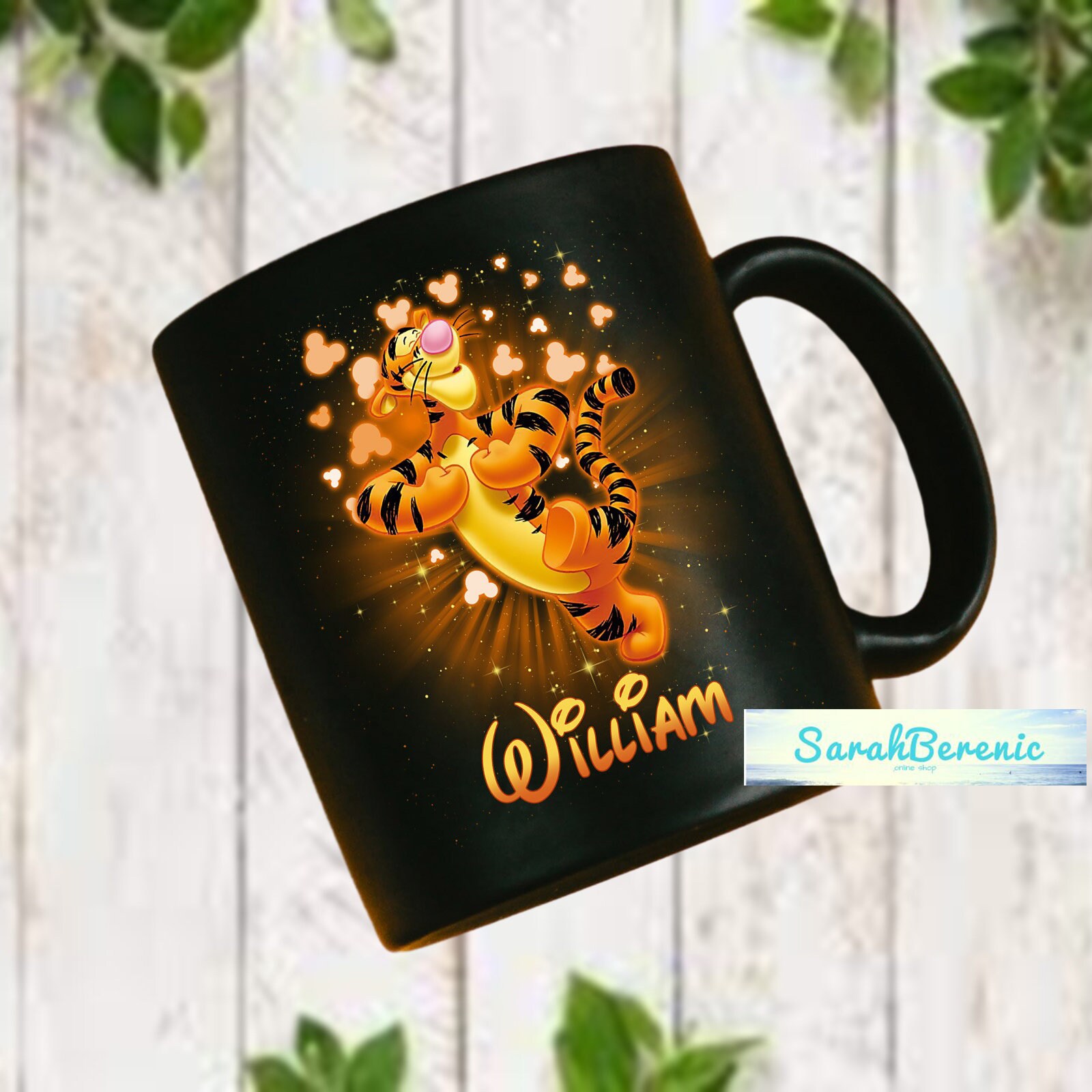 Tigger Mug, Tigger Disney Custom Name Mug, Disney Winnie Pooh Tea Cup