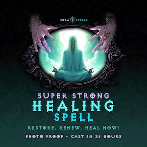 Healing Spell | Spiritual Healing, White Magic Protection and Cleansing Spell, Inner Peace and Pain Relief, Same Day Spell Casting Ritual