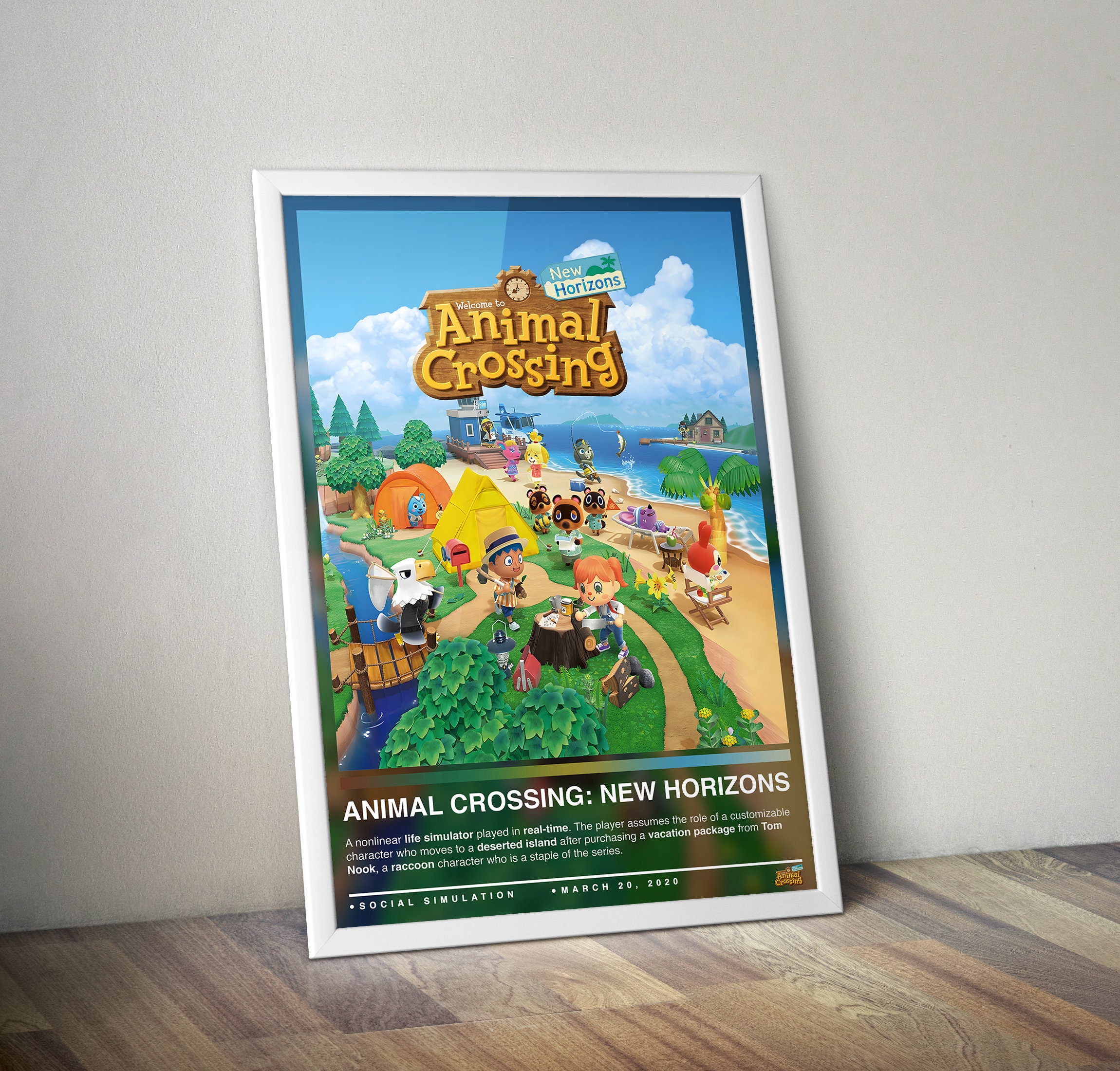 Animal Crossing New Horizons Poster Print Gaming Poster 4 Etsy