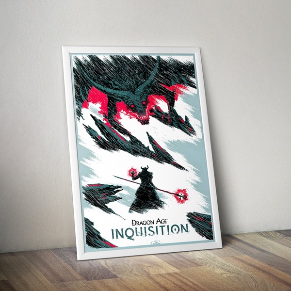 Dragon Age: Inquisition Poster | Dragon Age Prints | Gaming Posters | Video Game Poster | Wall Decor Poster | Gaming Gift | Video Game Print