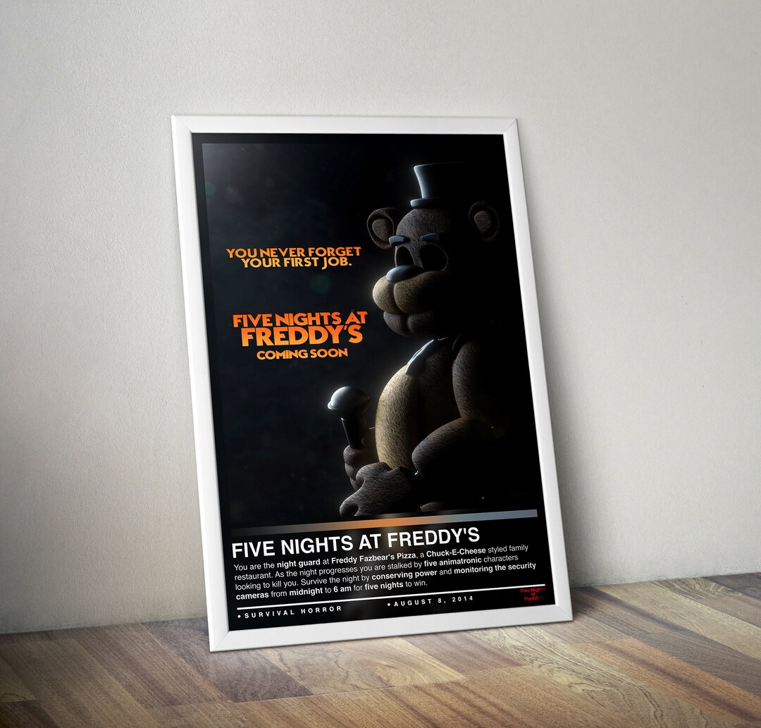 Five Nights at Freddy's Poster Print Gaming Posters 4 Colors Gaming ...