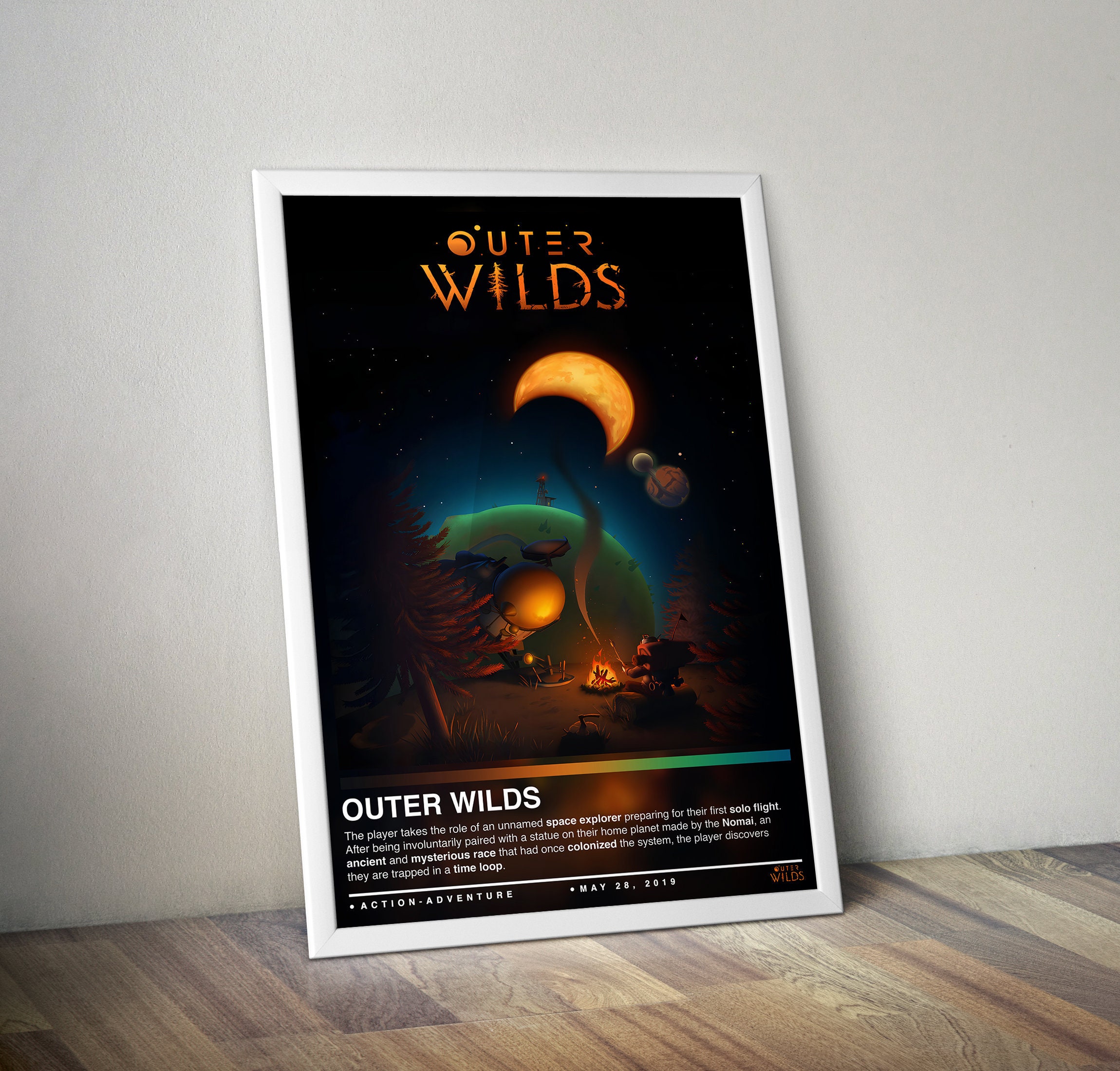 Mobius Digital Games - Outer Wilds Planetary Map Poster - To Be