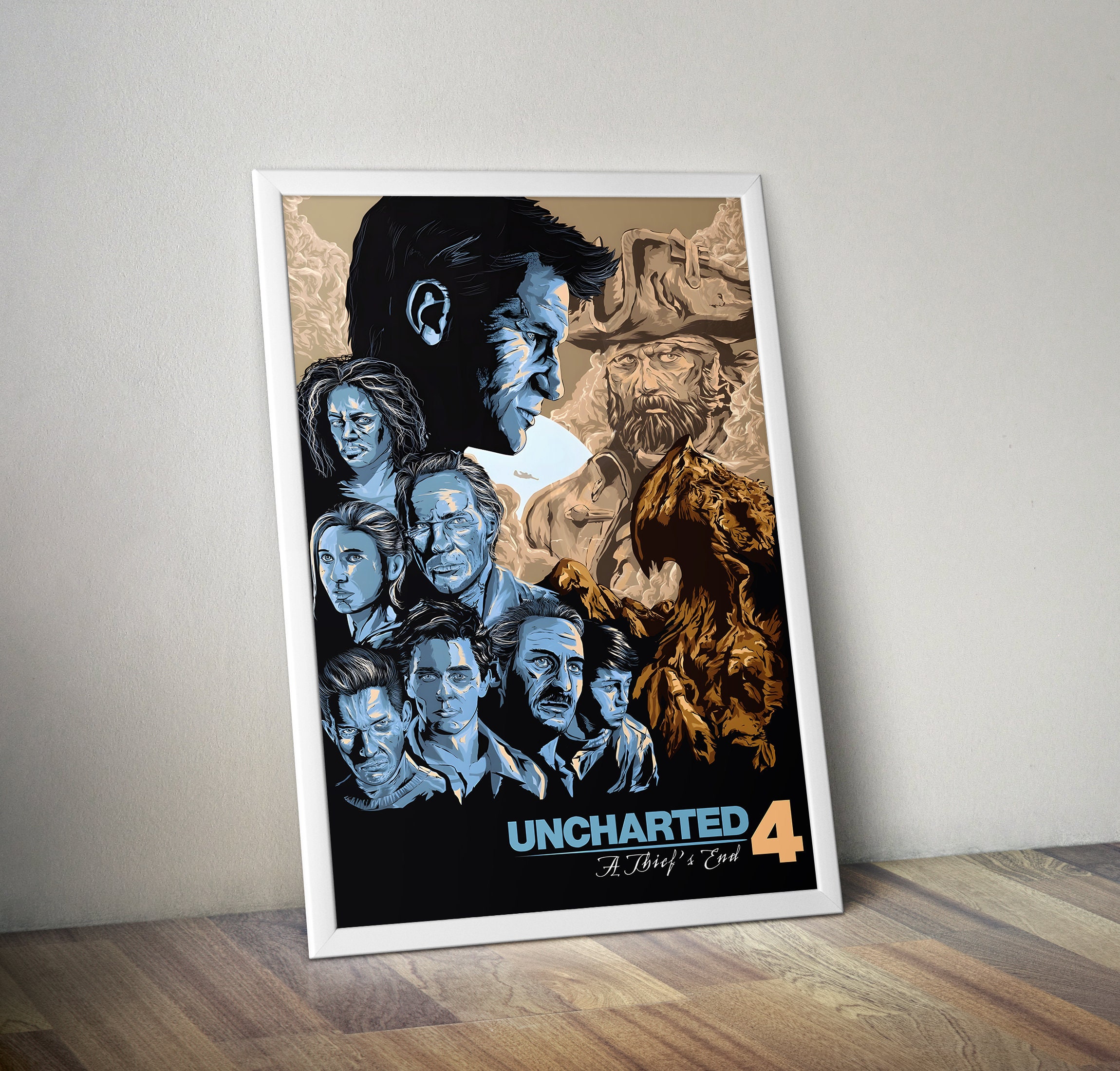 Uncharted 4 A Thiefs End New Game Graphic Print Wall Art - Dualhua