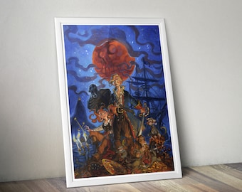 Monkey Island Poster | Gaming Poster | Monkey Island Prints | Video Game Posters | Large Poster Prints | Wall Decor Posters | Gaming Gits