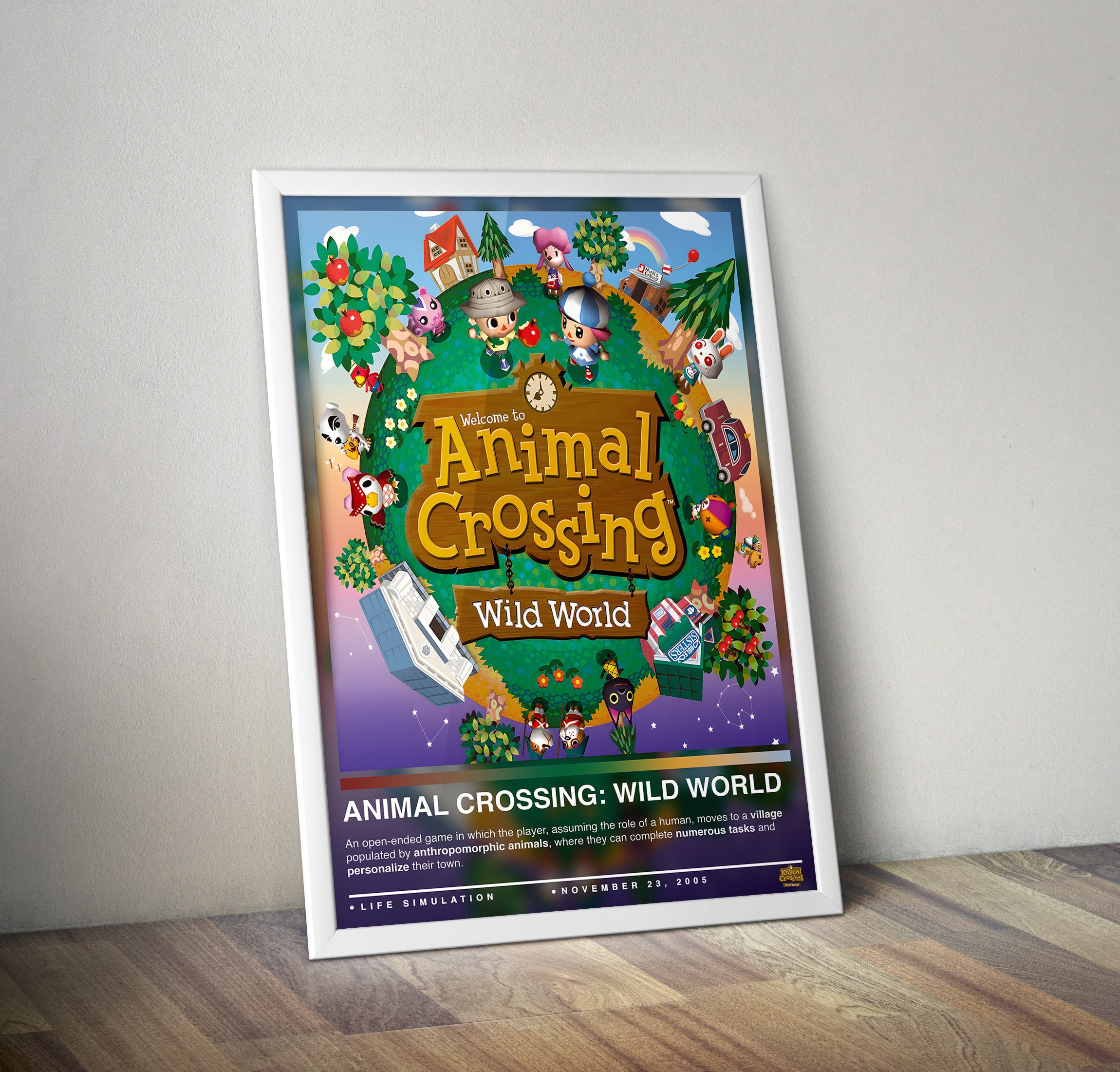 Animal Crossing Wild World Poster Print Gaming Poster 4 Etsy