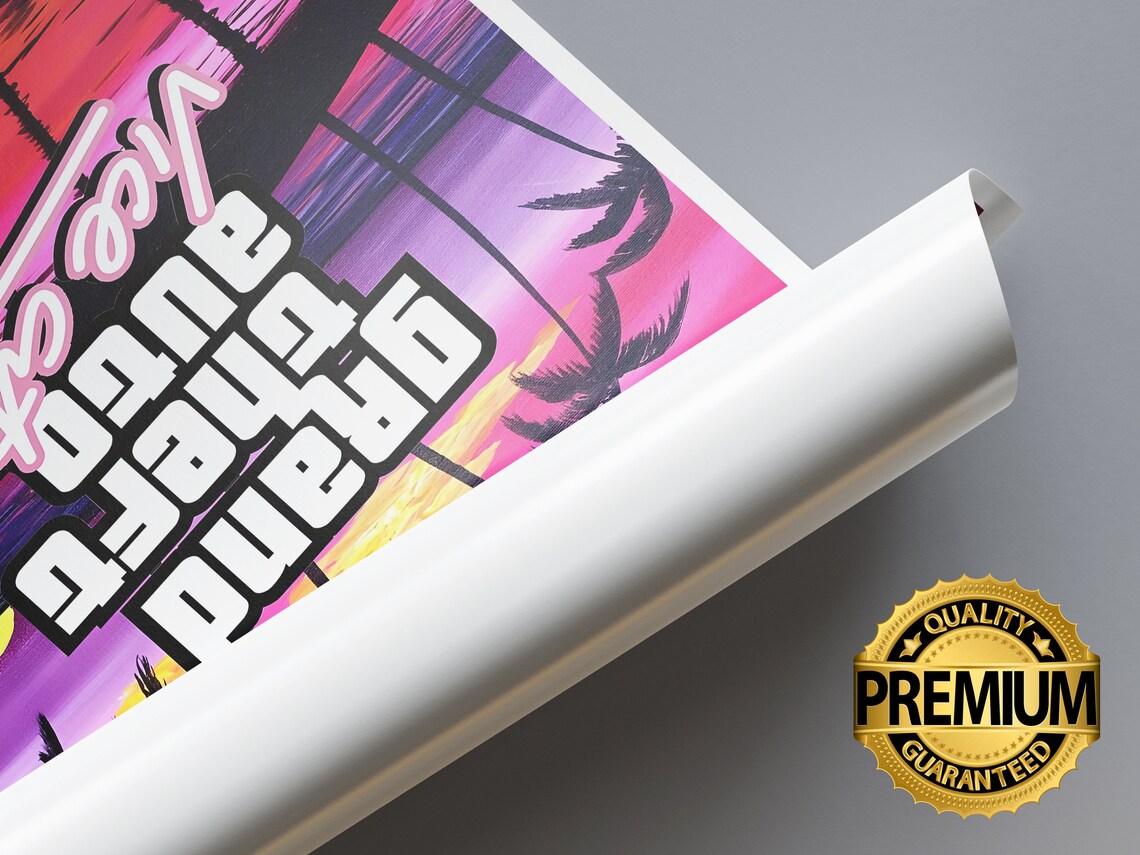 Grand Theft Auto Vice City Poster GTA Poster Gaming Poster - Etsy