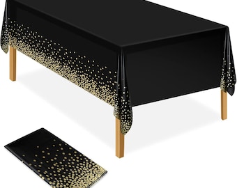 Pink Plastic Tablecloth 137x274cm Rectangular | Party Table Cover for Picnic Baby Shower Wedding Birthday Decorations