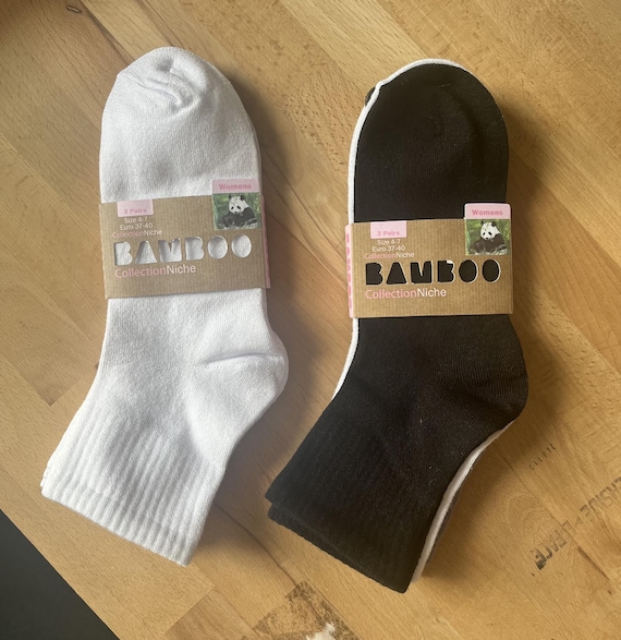 Damen 100% Bambus Kurze Socken - 3 Paar Packungen - Etsy.de