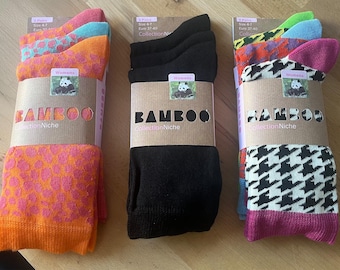 Calcetines de mujer 100% bambú - Paquetes de 3 pares