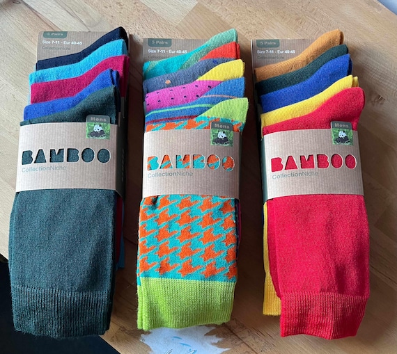 8 Paia/set Calzini In Fibra Di Bambù Superiore Da Uomo Tinta Una Calzino Da Lavoro A Tubo Medio In Esecuzione Calzini Casual Traspiranti Anti Anti Sudore - Foto 2