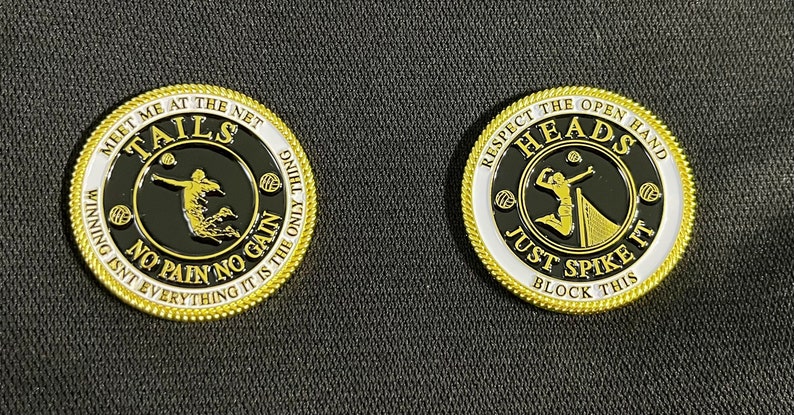 Graphic Referee Challenge Flip Coin Toss - Sports Volleyball Just Spike ...