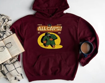 Madlib Doom All Caps Hoodie, Mf Doom Sweatshirt, hip hop sweatshirt, Rap Music Sweatshirt, Madvillain Metal Tee, Gift For Music Lover