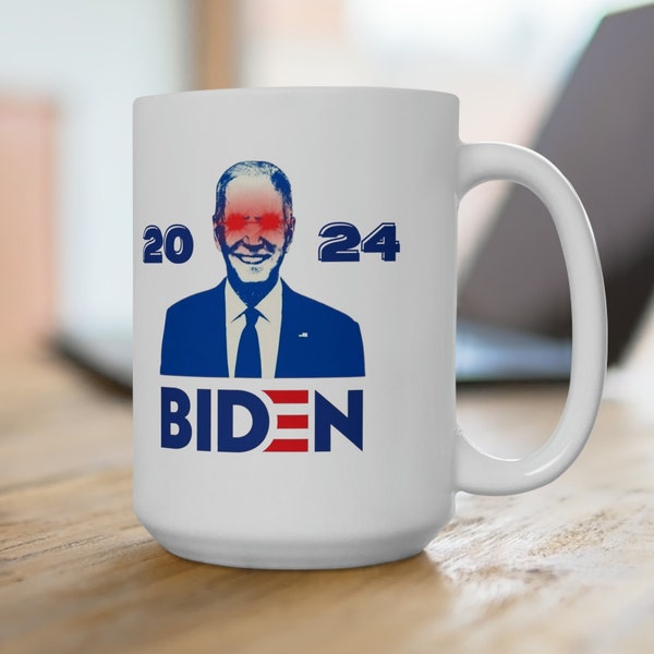 Joe Biden 2024 Ceramic Mug 15 oz for Fans of Joe Biden