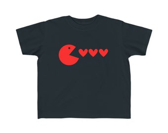 T-shirt en jersey pour tout-petits de la Saint-Valentin du jeu vidéo