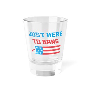 Patriotic Shot Glass: 4th of July Party Drinkware