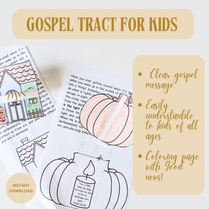 Christian Halloween Gospel Craft | Gospel Tracts for Kids Printable ...