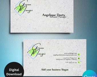 Business Card Template Canva