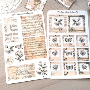 Cornici Vintage/polaroid/stickers/musicali/ scrapbooking/ junk journal/bullet journal