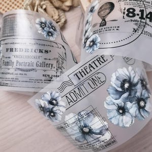 Pet tape Vintage Office/Sindhurascrafts/Vintage/frame/Fiori/7cmx100cm/Adesivi/Journal/Craft
