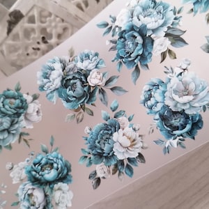 Pet tape Oceanic Bloom Sindhurascrafts/Fiori/7cmx100cm/Adesivi/Journal/Craft