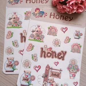 Stickers country miele/api/primavera/planner/diario/agenda/journal/bujo/bullet journal