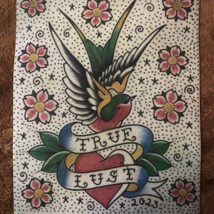 Custom tattoo art on fake skin