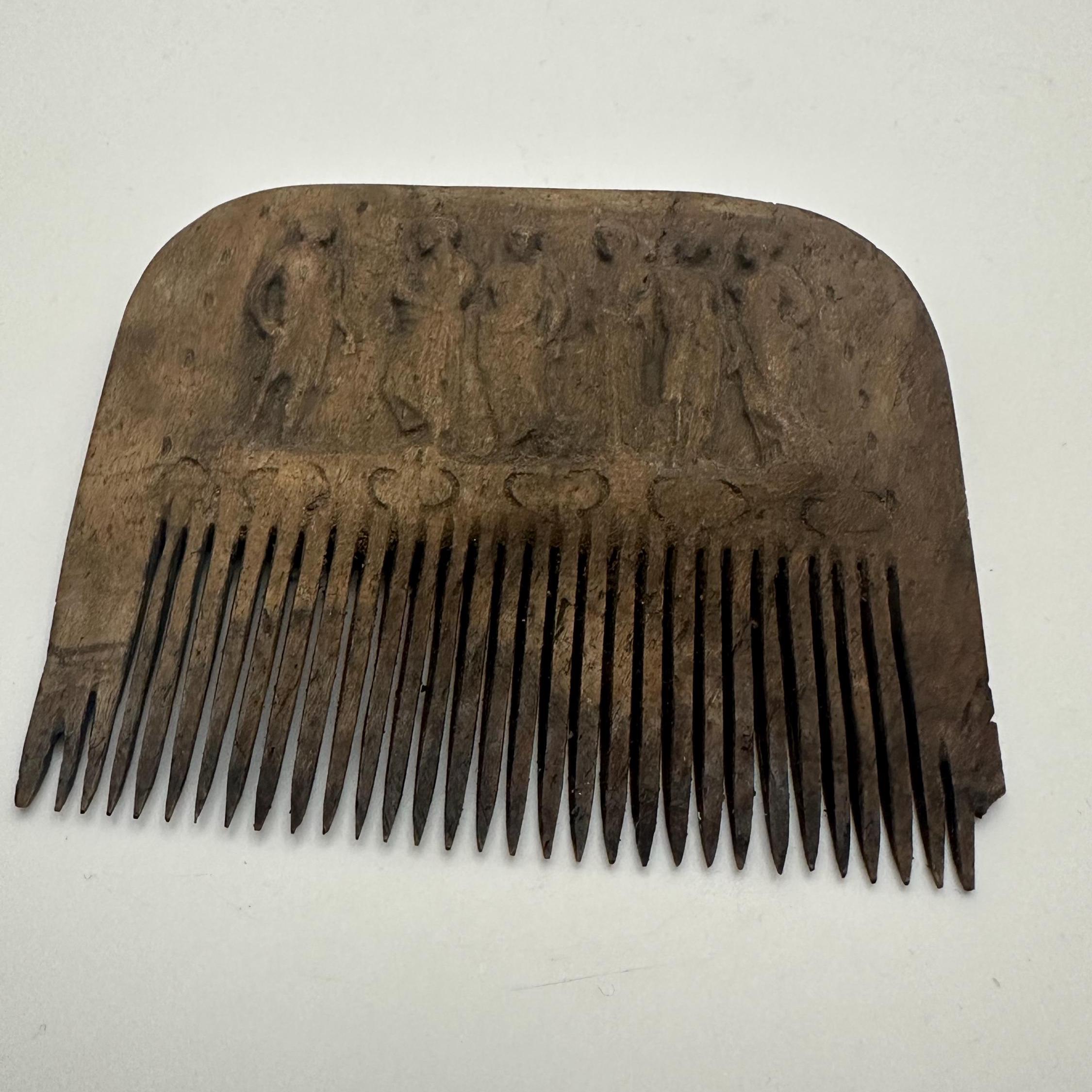 Roman Comb Ancient Roman Bone Hair Comb With Carved Male Figures, 1st-3rd Century ...