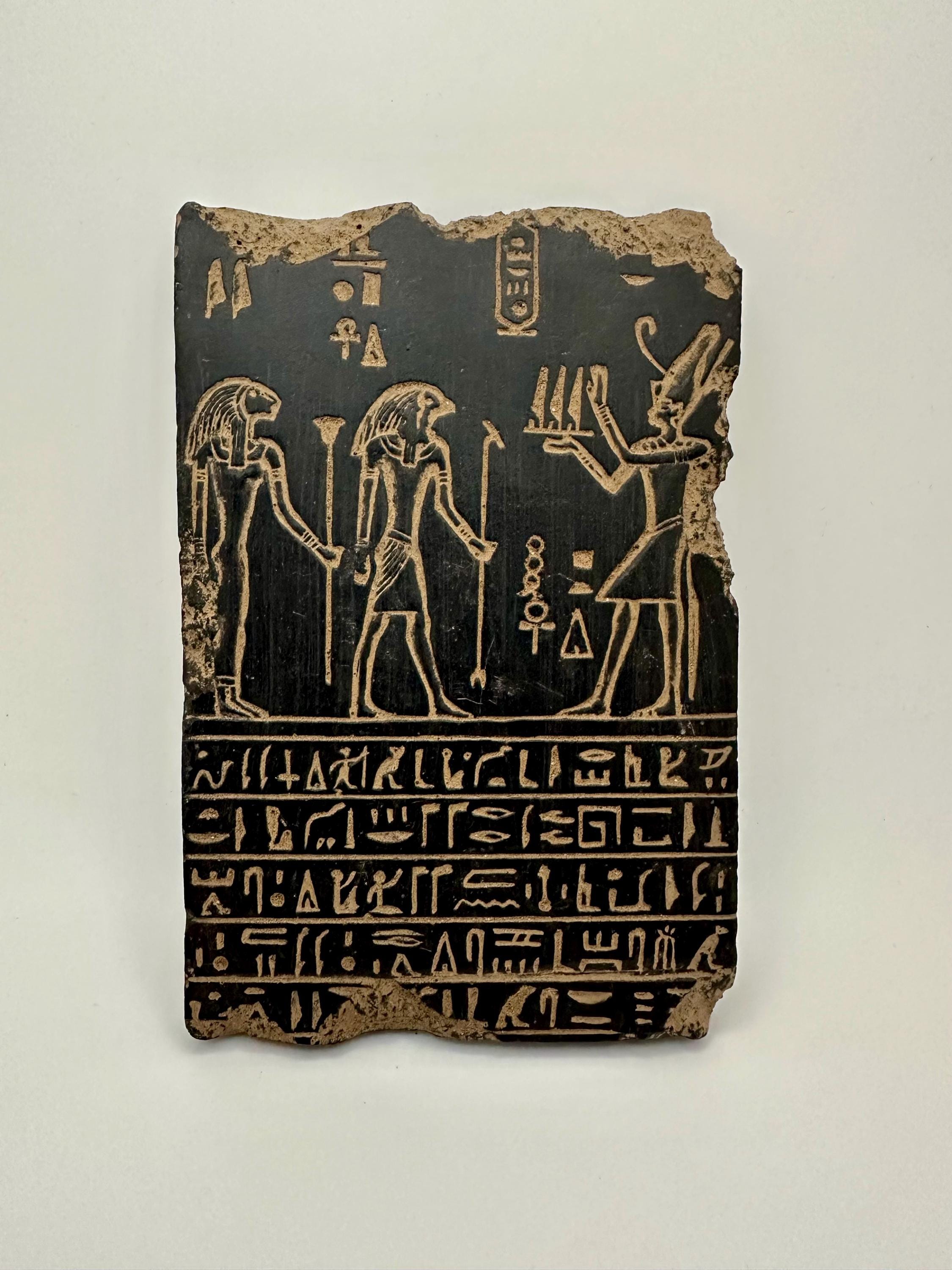 Ancient Egyptian Stone Relief Tablet - New Kingdom Period, Circa