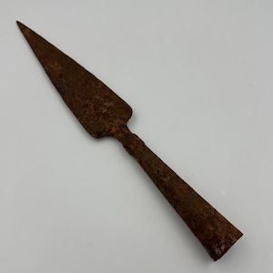 Ancient Authentic Medieval Iron Spearhead - Circa 12th Century