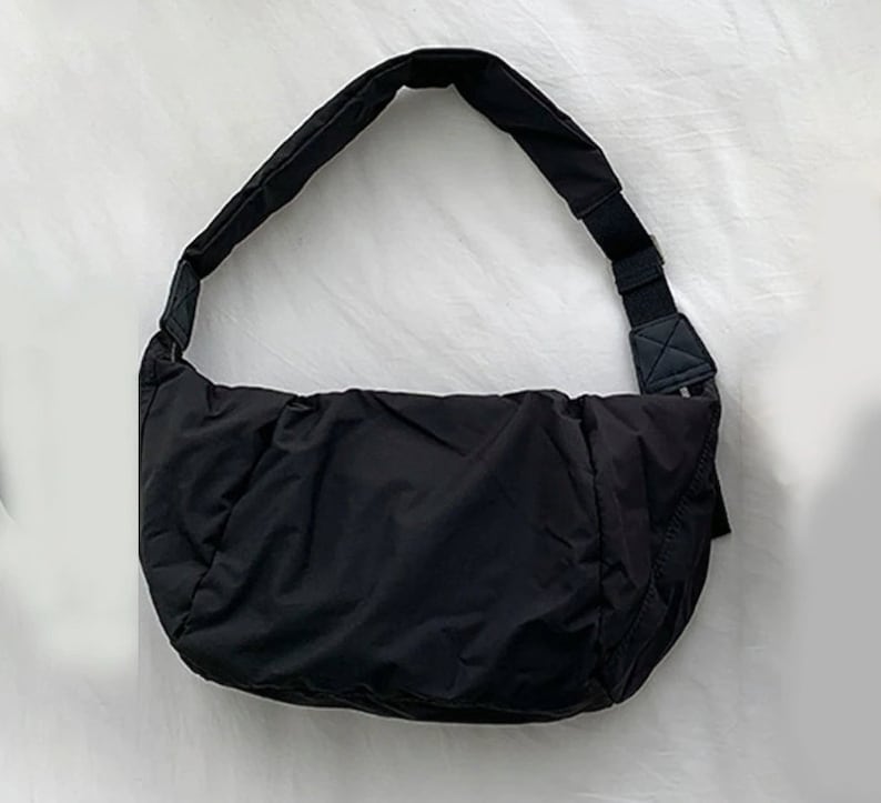 Hobo Puffer Bag Like Uniqlo Dumpling Crossbody Bag Nylon Etsy UK