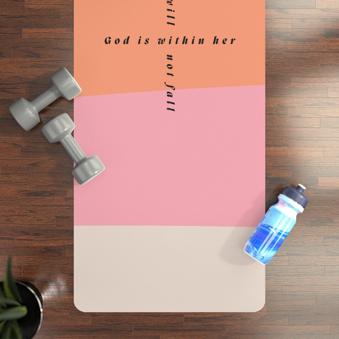 Yoga Mat, Prayer Mat, Christian Yoga Mat With Bible Verse, Meditation Mat, Exercise Mats