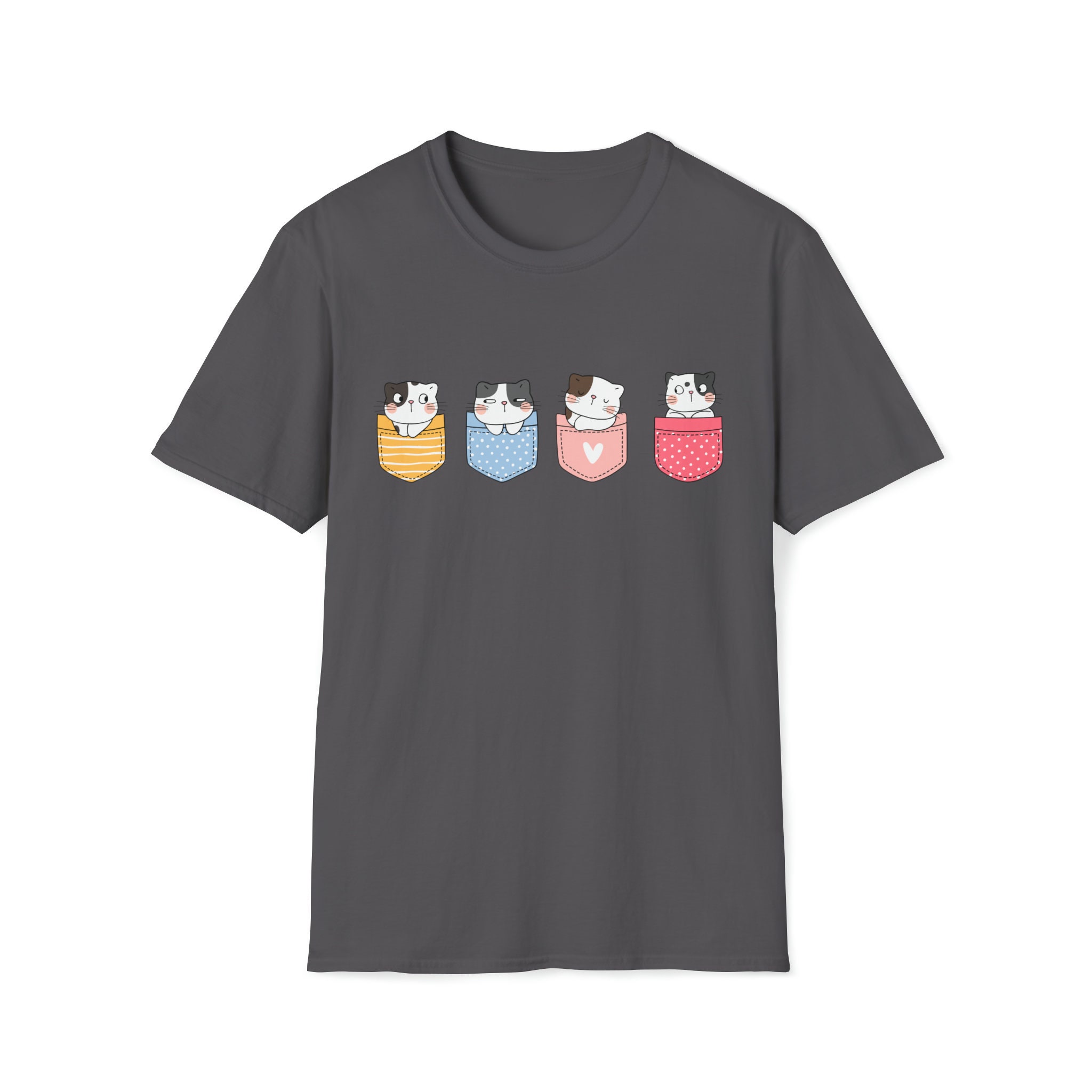 Kawaii Cat Shirt Cute Cat Shirt Cat Lovers Shirt Etsy