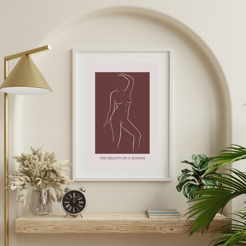 Naked Woman Wall Art woman Body Wall Art Woman Body Line Art Female