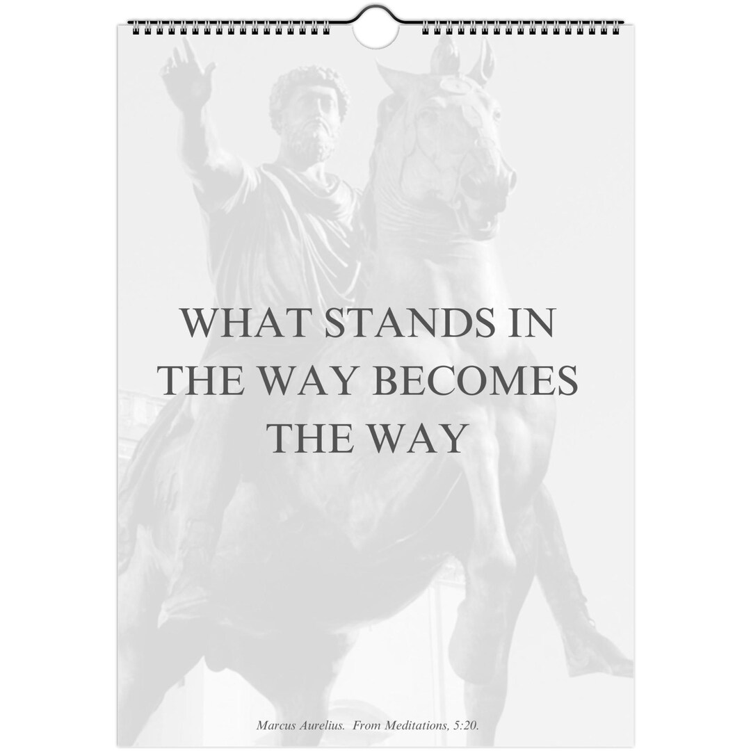 Stoicism Calendars 2026 - 12 Quotes, One Stoic Quote per Month (EU ...