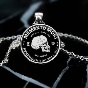 MEMENTO MORI Necklace - Marcus Aurelius Inspiration