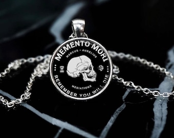 MEMENTO MORI Necklace Marcus Aurelius Inspiration