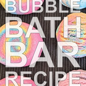 Easy DIY Solid Bubble Bath Bar Recipe | Full Instructions | Mouldable, Scoopable and Rollable Recipe | Fast Drying Time | Instant Download