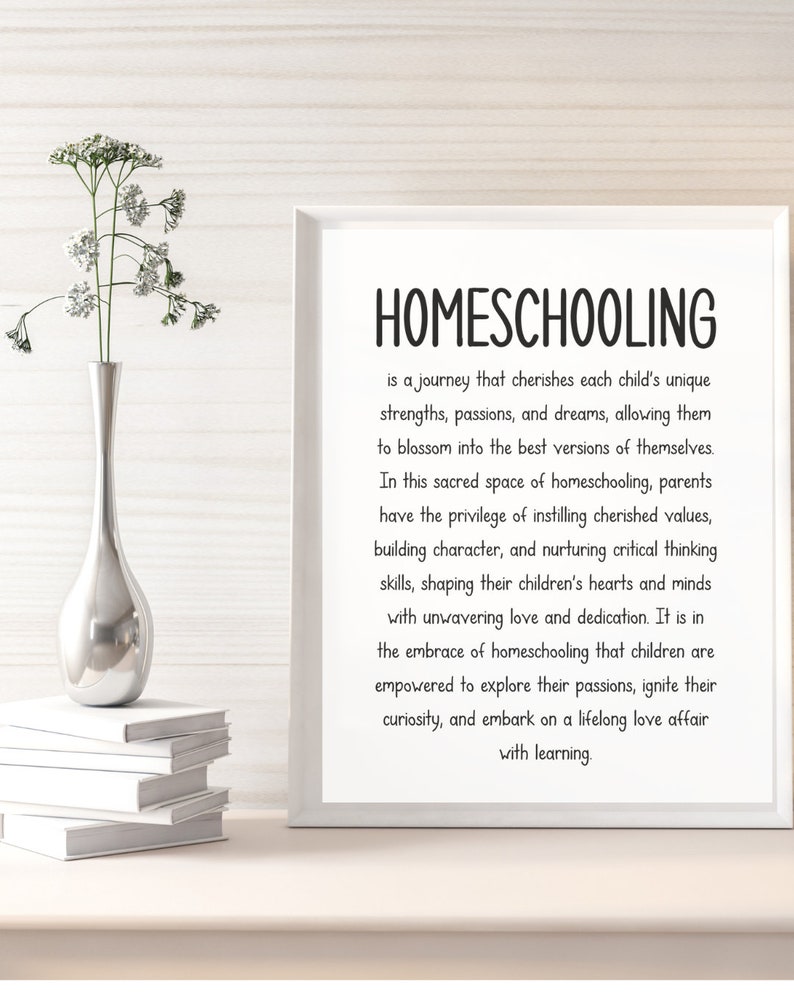 Homeschool Sign Homeschool Definition Homeschool Room - Etsy
