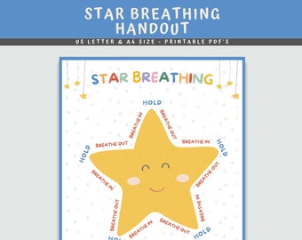 Star Breathing Poster: Calming Corner Decor (Digital Download)
