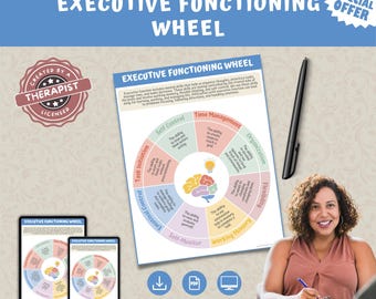 Rueda de la Función Ejecutiva: Herramienta para el TDAH, el autismo y la terapia cognitivo conductual (Descargar PDF)