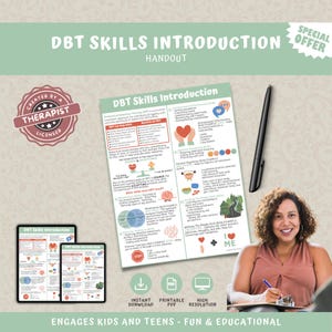 DBT Coping Skills Handout: Therapist Resources for Teens & Adults (PDF Download)
