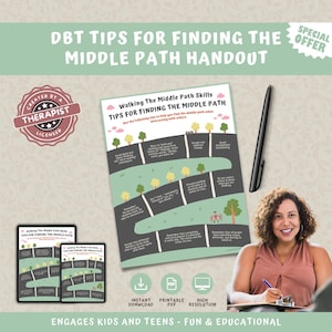 DBT Skills Handout: Emotion Regulation, Middle Path (PDF Download)